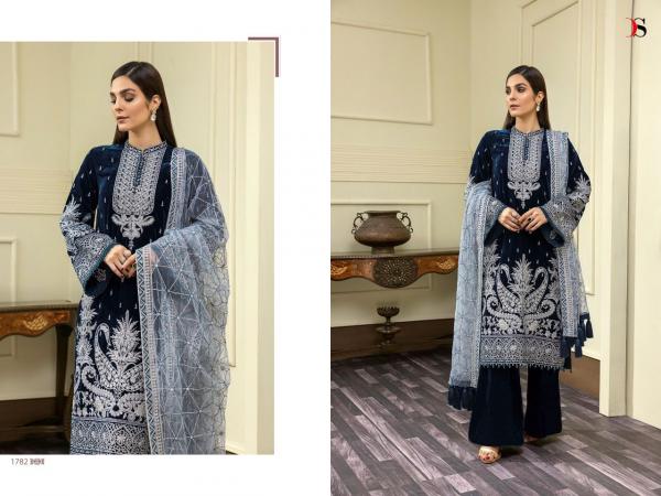  Deepsy Baroque Velvet Collection Embroidery Pakistani Salwar Suits